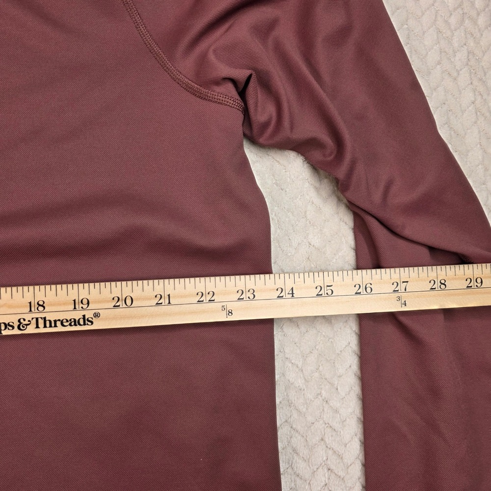 Rhone Mens XL Quarter Zip Pullover Mauve Performance Long Sleeve Activewear Top - Picture 3 of 7